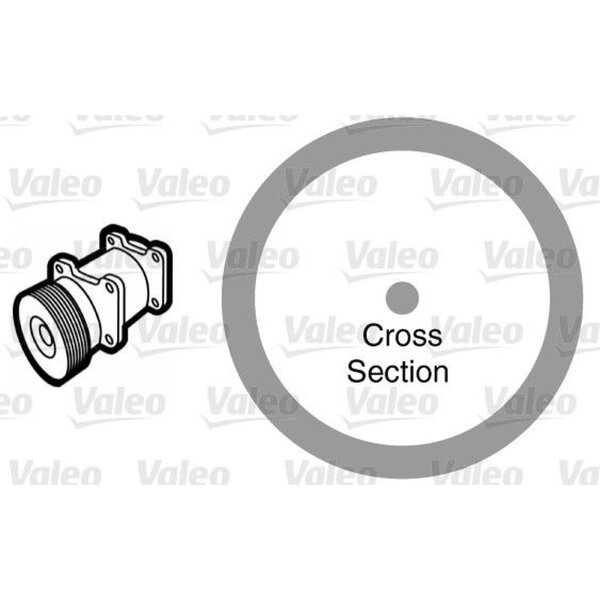 VALEO 509176 Dichtung, Kühlmittelrohrleitung