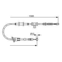 BOSCH 1 987 482 245 Seilzug, Feststellbremse