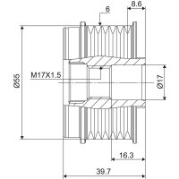 VALEO 588058 Generatorfreilauf