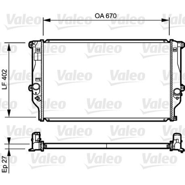VALEO 735216 Kühler, Motorkühlung