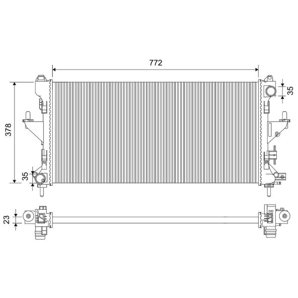 VALEO 701665 Kühler, Motorkühlung