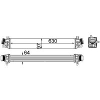 MAHLE CI 259 000P Ladeluftkühler