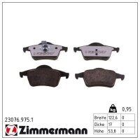 ZIMMERMANN 23076.975.1 Bremsbelagsatz, Scheibenbremse
