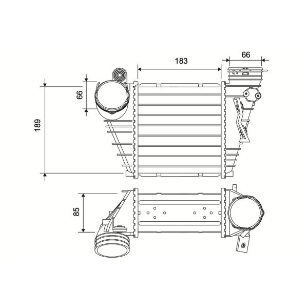VALEO 822952 Ladeluftkühler
