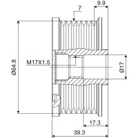 VALEO 588069 Generatorfreilauf
