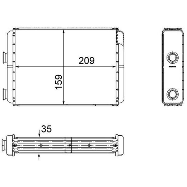 MAHLE AH 60 000S Wärmetauscher, Innenraumheizung