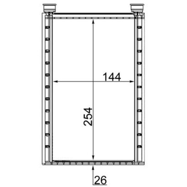 MAHLE AH 224 000S Wärmetauscher, Innenraumheizung