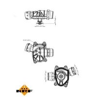 NRF 725091 Thermostat, Kühlmittel