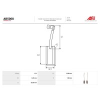 AS-PL AB5008 Kohlebürste, Generator