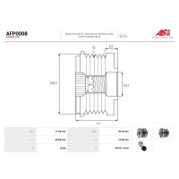 AS-PL AFP0008 Generatorfreilauf