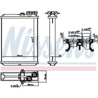 NISSENS 707102 Wärmetauscher, Innenraumheizung