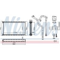 NISSENS 707407 Wärmetauscher, Innenraumheizung