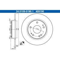 ATE 24.0109-0190.1 Bremsscheibe
