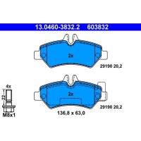 ATE 13.0460-3832.2 Bremsbelagsatz, Scheibenbremse