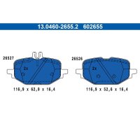 ATE 13.0460-2655.2 Bremsbelagsatz, Scheibenbremse