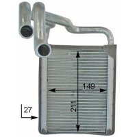 MAHLE AH 203 000P Wärmetauscher, Innenraumheizung