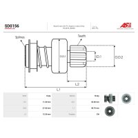 AS-PL SD0156 Freilaufgetriebe, Starter
