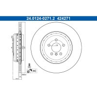 ATE 24.0124-0271.2 Bremsscheibe