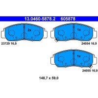 ATE 13.0460-5878.2 Bremsbelagsatz, Scheibenbremse