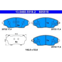 ATE 13.0460-5518.2 Bremsbelagsatz, Scheibenbremse