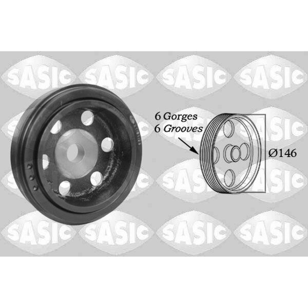 SASIC 2150016 Riemenscheibe, Kurbelwelle