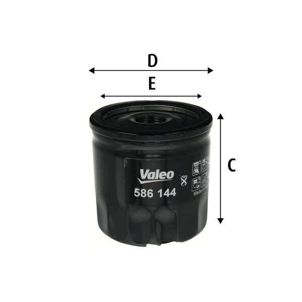 VALEO 586144 Ölfilter
