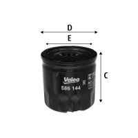 VALEO 586144 Ölfilter