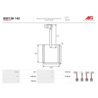 AS-PL BSX138-142 Kohlebürste, Starter