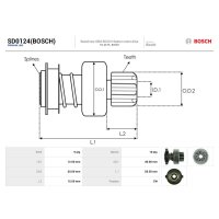 AS-PL SD0124(BOSCH) Freilaufgetriebe, Starter
