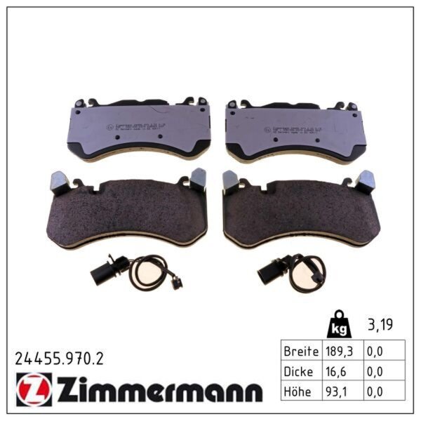 ZIMMERMANN 24455.970.2 Bremsbelagsatz, Scheibenbremse