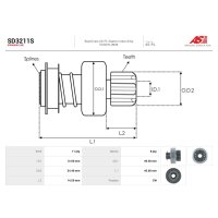 AS-PL SD3211S Freilaufgetriebe, Starter