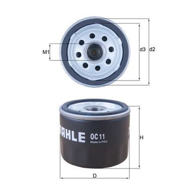 MAHLE OC 11 Ölfilter