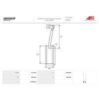 AS-PL AB0005P Kohlebürste, Generator