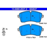 ATE 13.0460-2637.2 Bremsbelagsatz, Scheibenbremse