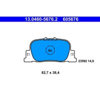 ATE 13.0460-5676.2 Bremsbelagsatz, Scheibenbremse