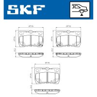 SKF VKBP 91094 A Bremsbelagsatz, Scheibenbremse