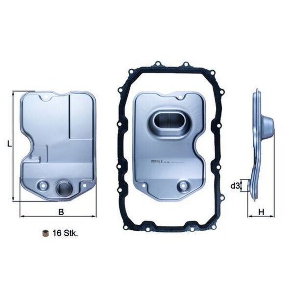 MAHLE HX 160KIT Hydraulikfilter, Automatikgetriebe